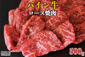 ＜パイン牛ロース焼肉　500g＞翌月末迄に順次出荷【c821_yu_x2】