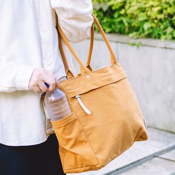 【J-444】HOSOIFUKUROMONO　ワイドトートバッグ　ブルー［高島屋選定品］