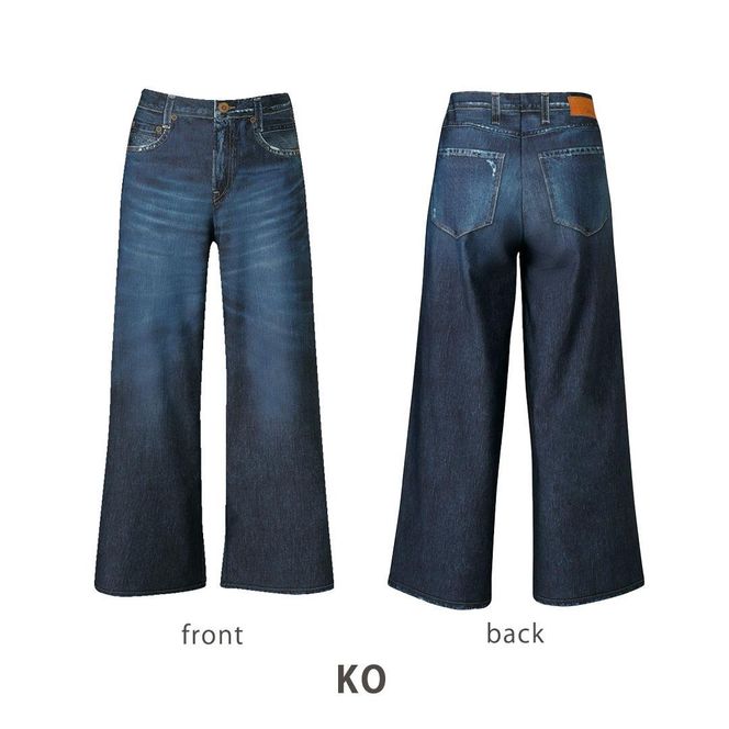 【ワコール/カルソン】まるでデニム ワイド レディス＜Sサイズ/KO＞［ 京都 ストレッチ パンツ ぐ～んとのびる! 快適 楽 はきごこち ファッション 人気 おすすめ ズボン ふるさと納税 ふるさと納税 ］ 261009_A-SG006VC01A