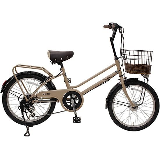 完成品でお届け!シティサイクル シマノ 外装6段変速 20インチ オートライト SHIMANO 自転車 ファインバイク カフェミニ FINEBIKES [5月中旬頃発送][京都 自転車 シティサイクル 人気 おすすめ スポーツ アウトドア ツーリング ブランド メーカー]CAFE-FBCM206R[マットベージュ(MC)] 261009_A-PW003VC02