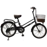 《12月中頃発送》完成品でお届け！ シティサイクル シマノ 外装6段変速 20インチ オートライト SHIMANO 自転車 ファインバイク カフェミニ  FINEBIKES ［京都 自転車 シティサイクル 人気 おすすめ スポーツ アウトドア ツーリング ブランド メーカー］CAFE-FBCM206R【マットブラック(MK)】 261009_A-PW003VC03