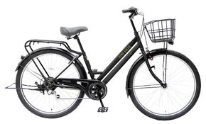 《12月下旬頃入荷、発送》完成品でお届け！ シティサイクル 27.5インチ 通勤 通学 オートライト シマノ製外装６段変速 ［京都 自転車 シティサイクル 人気 おすすめ スポーツ アウトドア ツーリング ブランド メーカー］FAT-FBFT2756【マットブラック(K41T)】 261009_A-PW004VC03