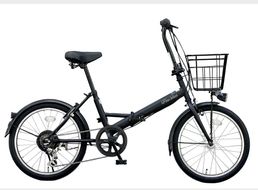 折りたたみ自転車 20インチ オートライト  FINEBIKE ロキシー 通勤通学街乗り自転車  シマノ製外装６段変速 丸石サイクル 《6月上旬頃発送》［京都 自転車 シティサイクル 人気 おすすめ スポーツ アウトドア ツーリング ブランド メーカー］ROXY-FBFD206【マットブラック（K41T）】 261009_A-PW007VC01