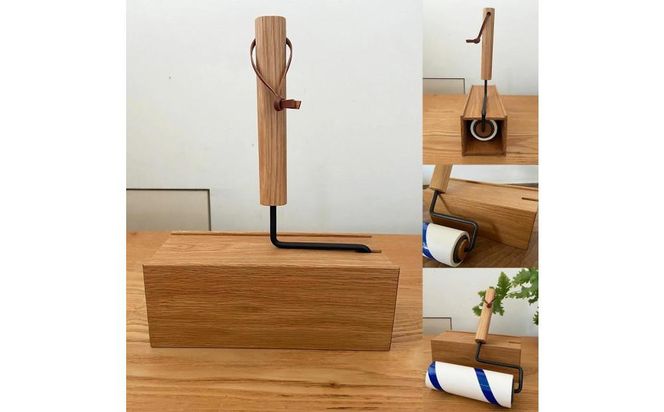 オーク材とアイアンを使ったオリジナル粘着ローラー 272183_DV003