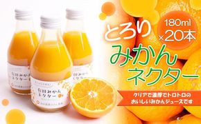 とろり　みかんネクター180ml×20本［IKE233］ 303446_BB90055