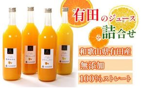 無添加・有田のジュース詰合せ720ml×4本・3種［種類おまかせ］［IKE239］ 303446_BB90060