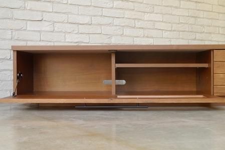 ルーデ 165TVボード ブラウン 【テレビボード テレビ台 ローボード リビング 開梱設置 梱包材引き取り AV機器 インテリア 完成品】(H062233)