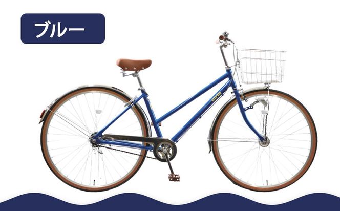 【エイリン】【組立済み発送】＜色選択可能＞シティサイクル27型 AL27EOL［ 京都 自転車専門店 完成車でお届け 27インチ シティ サイクル 軽量 おしゃれ 人気 おすすめ 自転車 街乗り スポーツ アウトドア ギフト 通販 送料無料 ふるさと納税 ］【ブルー】 261009_A-XW004VC01