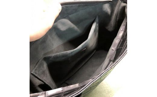 クロコダイルトートバッグ【クロコダイルトートバッグレザーバッグ革クロコスエード男性サイズナイルクロコダイル幅広贅沢一枚のクロコ大阪府門真市】 272230_BE011