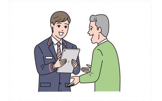 みまもり訪問サービス（3か月）【ギフト プレゼント 母の日 父の日 お誕生日 敬老の日 訪問サービス みまもり 見守り 日本郵便 大阪府 門真市 】 272230_CG001