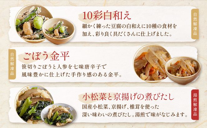 【京菜味のむら】惣菜10品セット(10種・10袋)［ 京都 京料理 おばんざい お惣菜 人気 おすすめ グルメ 惣菜 簡単 時短 お取り寄せ 通販 送料無料 ふるさと納税 ］ 261009_B-CC17
