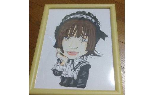 似顔絵（A4サイズ）（１枚に一人）（ペットOK！）【 にがおえ 大阪府 門真市 】 272230_CL001