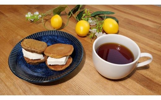 花かんざし　どらやきの皮だけ(プレーン2個、岩塩1個、ほうじ茶1個)、どらボール(つぶあん1個、こしあん1個)　合計6個詰合せ＋ねこきんちゃく付き【 ギフト プレゼント 贈り物 お中元 お歳暮 お持たせ おかし お土産 スイーツ 手土産 大阪府 門真市 】 272230_CQ005