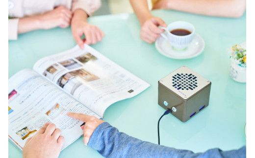 紫外線LED空気清浄機 KOROSUKE mini（ブラウン） 脱臭 消臭 光触媒フィルター 卓上 コンパクト 空気清浄機 除菌【活性酸素 有害物質分解 メンテナンスフリー 安全性 二酸化チタン 大阪府 門真市 】 272230_AV001VC02