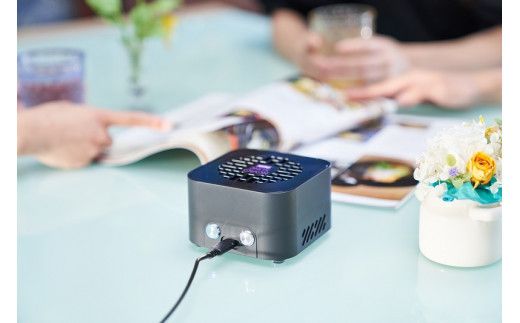 紫外線LED空気清浄機　KOROSUKE Petit（ナイトブラック） 卓上 コンパクト 空気清浄機 除菌【活性酸素 有害物質を分解 光触媒フィルター ンテナンスフリー コンパクトサイズ お中元 大阪府 門真市 】 272230_AV003VC05