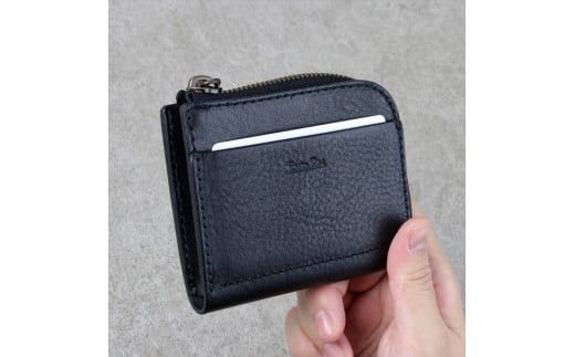 【色/ブラック】 L-zipミニ財布 本革 レザー【 革 レザー 大阪府 門真市 】 272230_AY021VC03