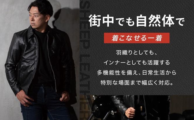 【デグナー】クラシックレザーシャツ〈XLWサイズ〉SRS-5F［ 京都 バイクギア シャツ 人気 おすすめ 革 レザー ツーリング ライダー バイカー バイク ブランド メーカー ギア パーツ ］ 261009_A-JR014VC04