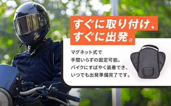 【デグナー】マグネット式タンクバッグ[NB-117MAG]（レッドパイピング）［ 京都 バイクギア バッグ 鞄 かばん 人気 おすすめ 革 レザー ツーリング ライダー バイカー バイク ブランド メーカー ギア パーツ ］ 261009_A-JR019VC02