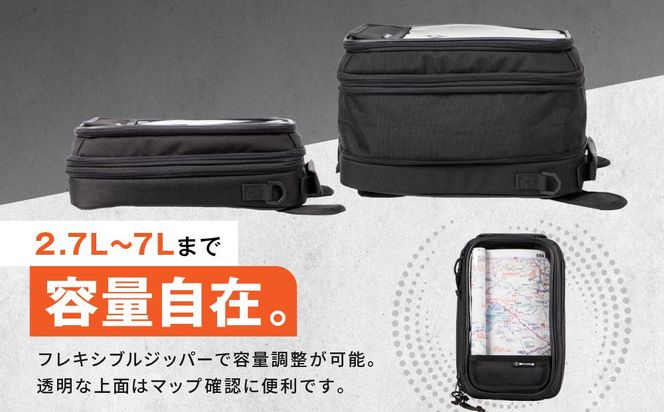 【デグナー】A5サイズ マグネット式タンクバッグ[NB-15MAG]【ブラック】［ 京都 八王子 バイクギア バッグ 鞄 かばん 人気 おすすめ 革 レザー ツーリング ライダー バイカー バイク ブランド メーカー ギア パーツ ］ 261009_A-JR026VC01