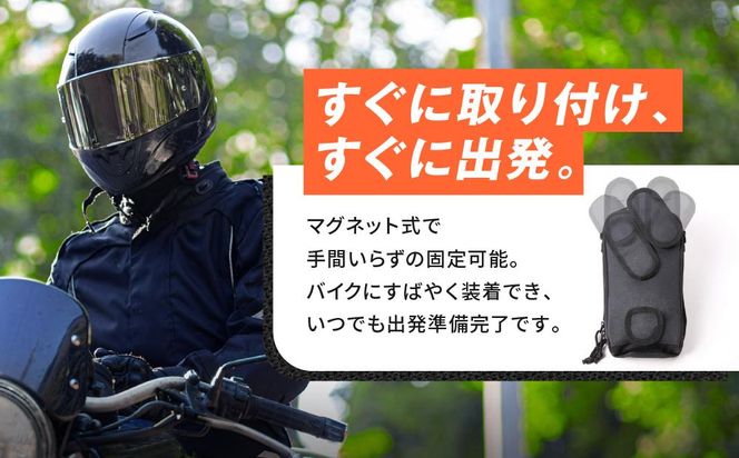 【デグナー】マグネット式タンクバッグ[NB-142MAG]【ブラック】［ 京都 バイクギア バッグ 鞄 かばん 人気 おすすめ 革 レザー ツーリング ライダー バイカー バイク ブランド メーカー ギア パーツ ］ 261009_A-JR028VC01