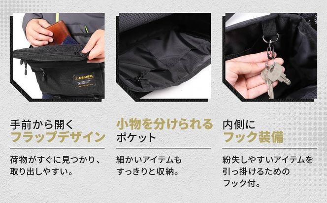 【デグナー】ヒップバッグ[NB-179]【カーキ】［ 京都 バイクギア バッグ 鞄 かばん 人気 おすすめ 革 レザー ツーリング ライダー バイカー バイク ブランド メーカー ギア パーツ ］ 261009_A-JR032VC02