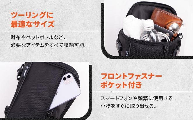 【デグナー】シート ホルスター バッグ[NB-187]【レッドパイピング 】［ 京都 バイクギア バッグ 鞄 かばん 人気 おすすめ 革 レザー ツーリング ライダー バイカー バイク ブランド メーカー ギア パーツ ］ 261009_A-JR033VC02
