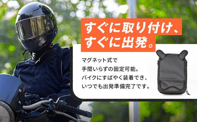 【デグナー】マグネット式タンクバッグ[NB-29MAG]【ブラック】［ 京都 バイクギア バッグ 鞄 かばん 人気 おすすめ 革 レザー ツーリング ライダー バイカー バイク ブランド メーカー ギア パーツ ］ 261009_A-JR036VC01