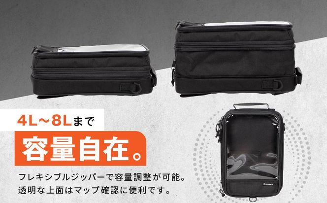 【デグナー】マグネット式タンクバッグ[NB-29MAG]【レッドパイピング】［ 京都 バイクギア バッグ 鞄 かばん 人気 おすすめ 革 レザー ツーリング ライダー バイカー バイク ブランド メーカー ギア パーツ ］ 261009_A-JR036VC02