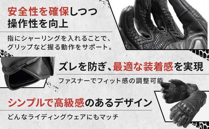 【デグナー】スマホ対応ツーリンググローブ ブラック[TG-36]【サイズL】［ 京都 バイクギア グローブ 人気 おすすめ 革 レザー ツーリング ライダー バイカー バイク ブランド メーカー ギア パーツ ］ 261009_A-JR048VC02