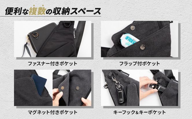【デグナー】ユーティリティチェストバッグ [W-118A]【ナイロンネイビー】［ 京都 バイクギア バッグ 鞄 かばん 人気 おすすめ 革 レザー ツーリング ライダー バイカー バイク ブランド メーカー ギア パーツ ］ 261009_A-JR051VC02