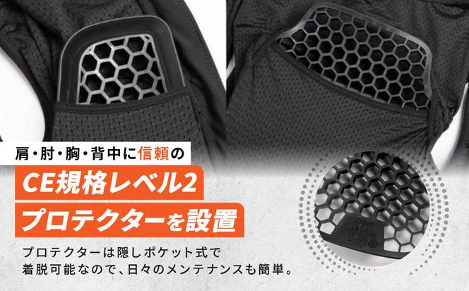【デグナー】CEレベル2 エアスルーインナープロテクター長袖[PS-14]【サイズXL】［ 京都 バイクギア プロテクター 人気 おすすめ 革 レザー ツーリング ライダー バイカー バイク ブランド メーカー ギア パーツ ］ 261009_A-JR055VC04