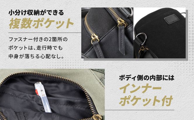 【デグナー】チョークバッグ[W-116A]【ブラック】［ 京都 バイクギア バッグ 鞄 かばん 人気 おすすめ 革 レザー ツーリング ライダー バイカー バイク ブランド メーカー ギア パーツ ］ 261009_A-JR057VC01