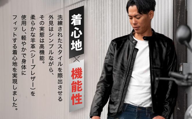 【デグナー】レザージャケット ブラック〈XLWサイズ〉22SJ-3［ 京都 バイクギア ジャケット 人気 おすすめ 革 レザー ツーリング ライダー バイカー バイク ブランド メーカー ギア パーツ ］ 261009_A-JR065VC06