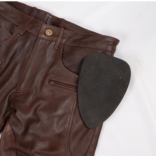 【デグナー】メンズカップ付レザーパンツ [DP-28] ブラウン 〈Mサイズ〉［ 京都 バイクギア ブランド 大好評 レザー パンツ 人気 おすすめ 牛革 革 ツーリング ライダー バイカー バイク パーツ 送料無料 ふるさと納税 ］ 261009_A-JR073VC02