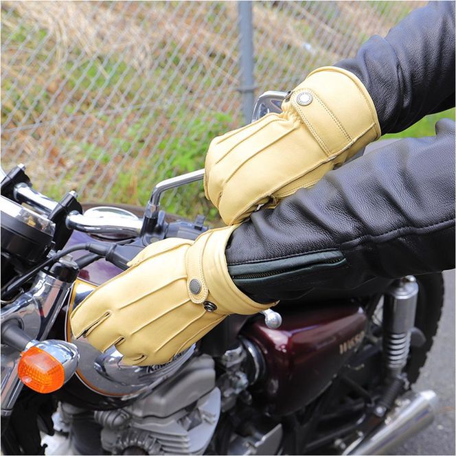 【デグナー】ウィンターグローブ [WG-34]タン〈XLサイズ〉［ 京都 八王子 革 手袋 レザー グローブ バイクギア ブランド 大好評 人気 おすすめ 牛革 ツーリング ライダー バイカー バイク パーツ お取り寄せ 送料無料 ふるさと納税 ］ 261009_A-JR089VC05