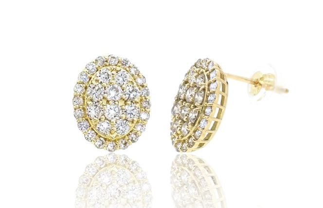 J023-4 アルカンシェル K18YGダイヤピアス（計 1.0ct）【鑑別書付き ジュエリー プレゼント ギフト ファッション アクセサリー 贈り物 贈答 お祝い 記念日】