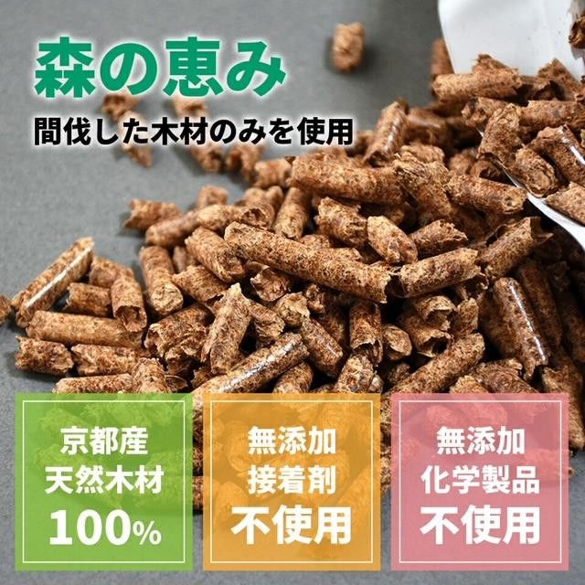 【森の力京都】キャンプ用燃料 たっぷり5kg 木質ペレット［ 京都 京都産スギ100％ 国産 アウトドア キャンプ 京都ペレット 全木 無添加 間伐材 天然素材 ペレットストーブ燃料 人気 おすすめ 通販 送料無料 ふるさと納税 ］ 261009_B-SW04