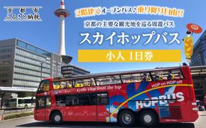 「乗り降り自由！京都の主要な観光地を巡る周遊パス」スカイホップバス（Sky Hop Bus）小人1日券 261009_A-AA499