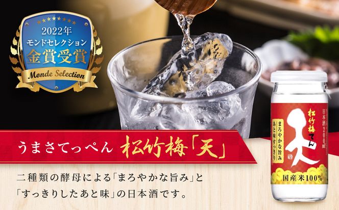 【宝酒造】松竹梅「天」（200ML壜カップ×30本）［ タカラ 京都 お酒 日本酒 清酒 人気 おすすめ 定番 おいしい ギフト プレゼント 贈答 ご自宅用 お取り寄せ ］ 261009_B-BL60