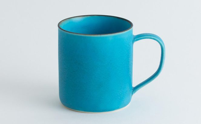 【瑞光窯-ZUIKOU-】コーヒーカップ tall ペアセット(ターコイズブルー/青)［ 京都 京焼 陶磁器 清水焼 窯元 マグカップ 250ml 適量サイズ おしゃれ 人気 おすすめ 食器 うつわ 陶器 お取り寄せ 通販 送料無料 ふるさと納税 ］ 261009_B-HK27