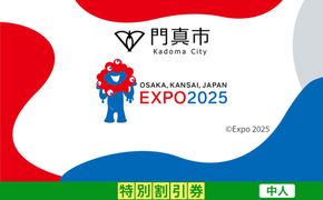 【門真市ふるさと納税】2025年 日本国際博覧会（大阪・関西万博）入場チケット＜特別割引券／中人＞EXPO 2025 272230_JTBexpo022