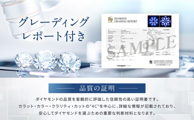 【京セラ】天然ダイヤモンド ネックレス【1.0カラット/一粒/ベネチアンチェーン/4月誕生石/グレーディングレポート付き/BPDD6820-FU】 261009_B-EU147