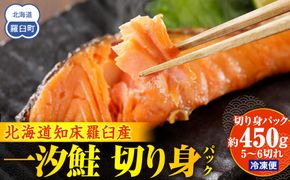一汐鮭 切り身パック450g 生産者 支援 応援 016942_AH092