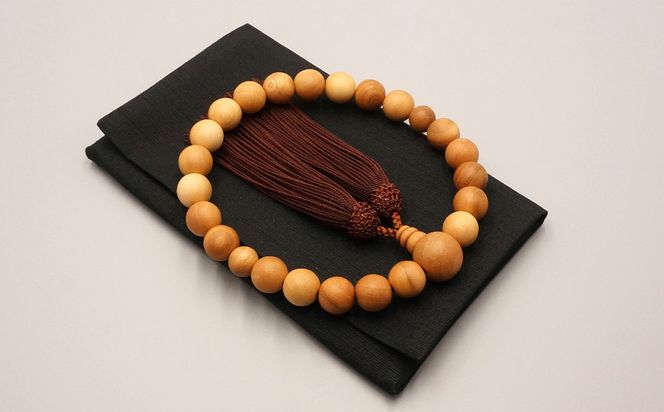 【数量限定】【神戸珠数店】〈京念珠〉京都の桜 男性用数珠/女性用数珠 ペアセット 数珠袋2枚付き［ 京都 老舗 略式数珠 片手数珠 人気 おすすめ 数珠 珠数 念珠 お取り寄せ 通販 送料無料 ふるさと納税 ］ 261009_B-JN39