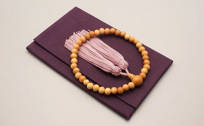 【数量限定】【神戸珠数店】〈京念珠〉京都の桜 男性用数珠/女性用数珠 ペアセット 数珠袋2枚付き［ 京都 老舗 略式数珠 片手数珠 人気 おすすめ 数珠 珠数 念珠 お取り寄せ 通販 送料無料 ふるさと納税 ］ 261009_B-JN39