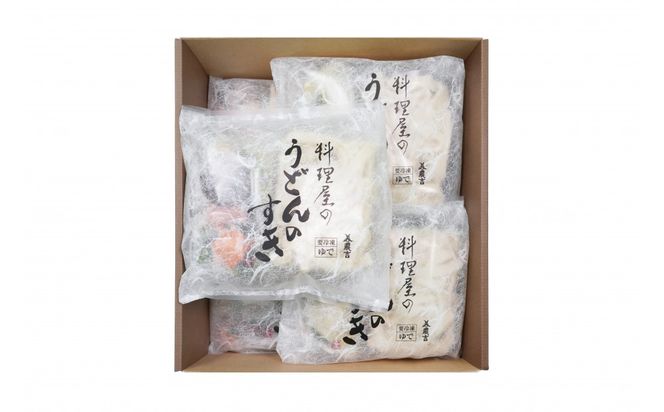 【京料理 美濃吉】うどんのすき＜5個セット＞［ 京都 老舗 料亭 うどん 煮込み 京料理 人気 おすすめ 出汁 鴨 つくね グルメ ギフト 贈答用 お取り寄せ 通販 送料無料 ふるさと納税 ］(US-50B) 261009_A-JP008
