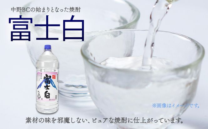 紀州の地酒 甲類 焼酎 富士白 ふじしろ 25度 4L×4本 エバグリーン 中野BC株式会社 《30日以内に出荷予定(土日祝除く)》和歌山県 日高町 酒 お酒 地酒---wsh_evg1_30d_24_36000_4l---