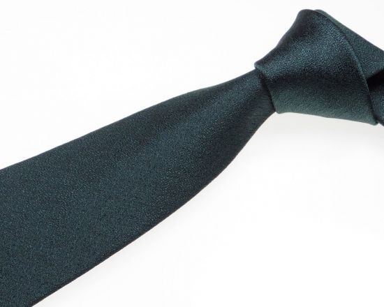 郡内織物「富士桜工房」シルクネクタイ『燻』梨地無地 織部色 FAA1046