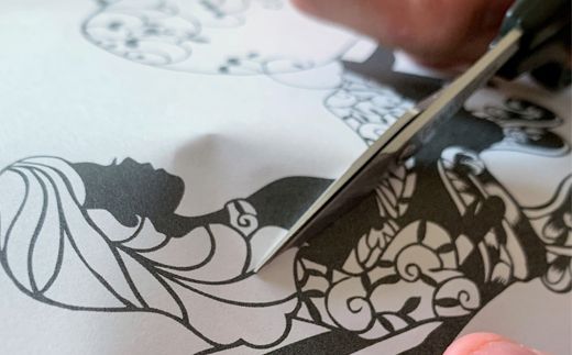 蒼山日菜監修 切り絵はさみ中級者用（DSA-100M）