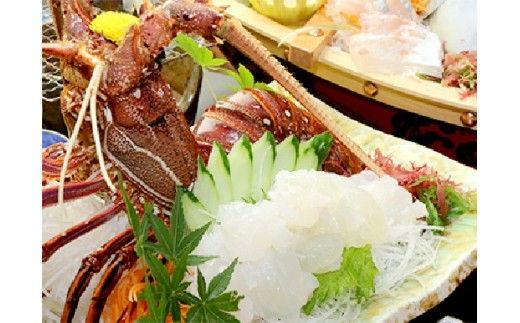 【平日限定】離れ海季で過ごす～極み～伊勢海老・アワビ付き1泊2食　ペア宿泊券 